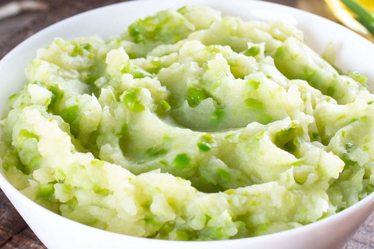 Zielone puree z azjatyckim dodatkiem