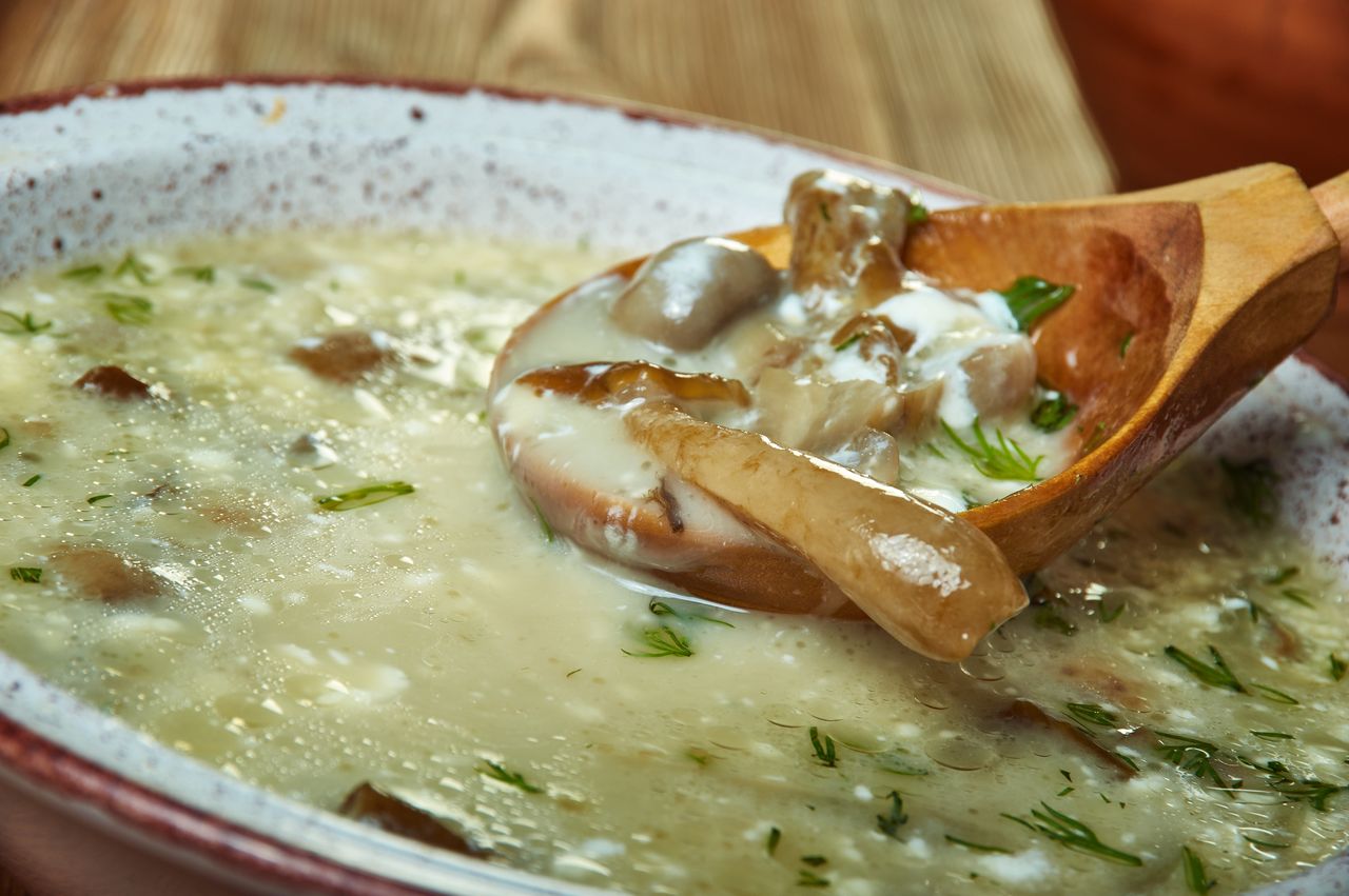 A unique and delicious mushroom soup.