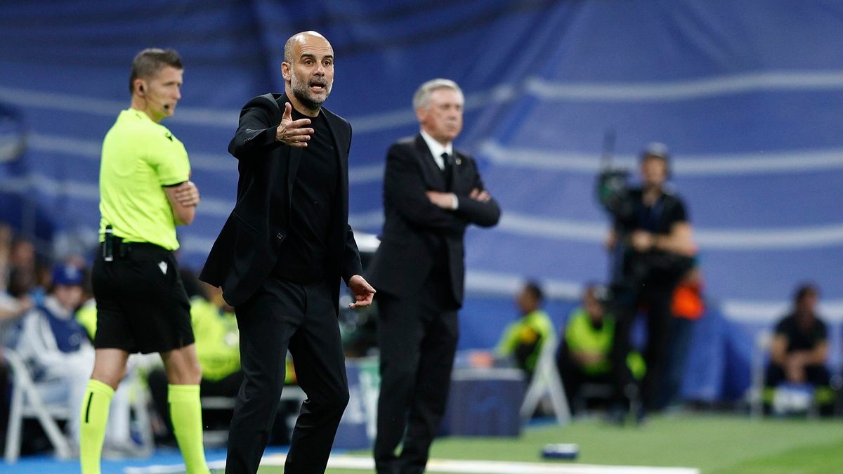 PAP/EPA / Rodrigo Jimenez / Na zdjęciu: Pep Guardiola i Carlo Ancelotti