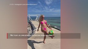 #dziejesiewsporcie: Lehmann skradła show. Założyła różowe bikini, a potem taki popis