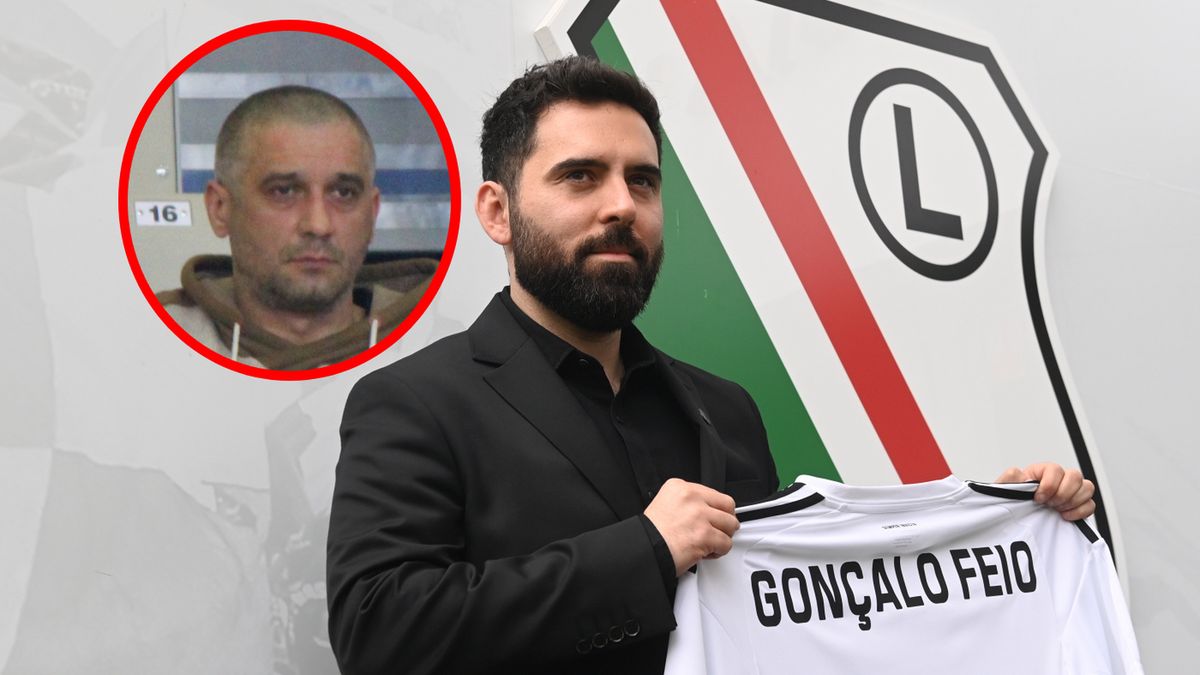 PAP / Piotr Nowak / Kałużny: WP SportoweFakty  / Goncalo Feio nowy trener Legii Warszawa, w kółku: Radosław Kałużny były reprezentant Polski