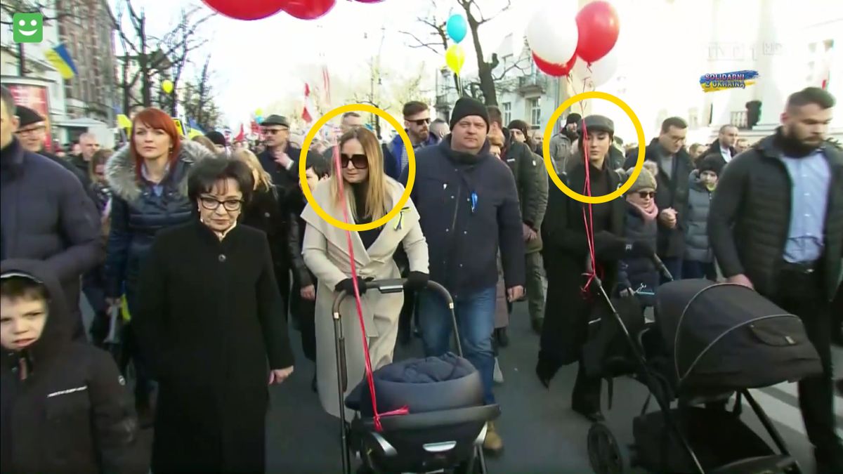 W "Wiadomościach" też pokazano Joannę Kurską i Idę Nowakowską jako przykład protestujących matek z dziećmi