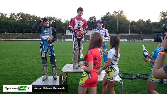 Podium II turnieju Lotto Poznań Speedway Cup