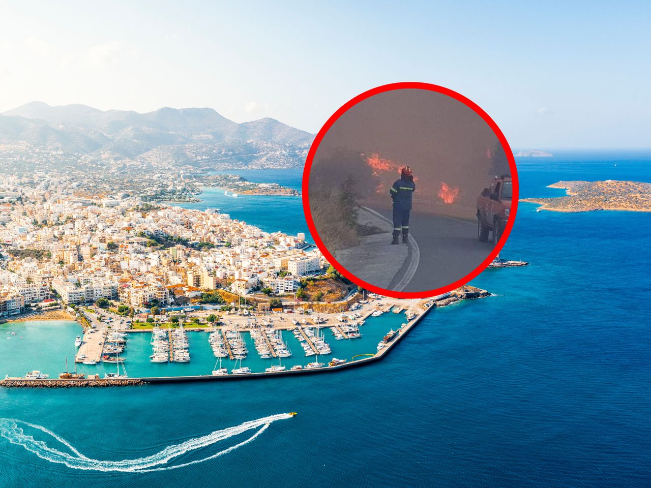 Kreta zmaga się z pożarami. Jeden obszar jest ewakuowany
