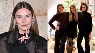 RZADKI WIDOK: Hanna Lis pozuje na tle choinki z DOROSŁYMI CÓRKAMI. Podobne do sławnej mamy? (FOTO)