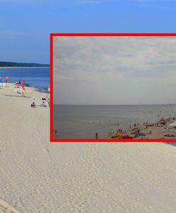 Piątek, godzina 6.15. Ujęcie z plaży w Międzyzdrojach