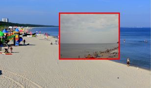 Piątek, godzina 6.15. Ujęcie z plaży w Międzyzdrojach