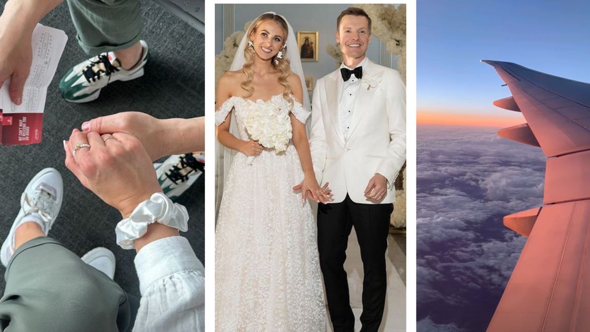 Rafał Mroczek w podróży poślubnej