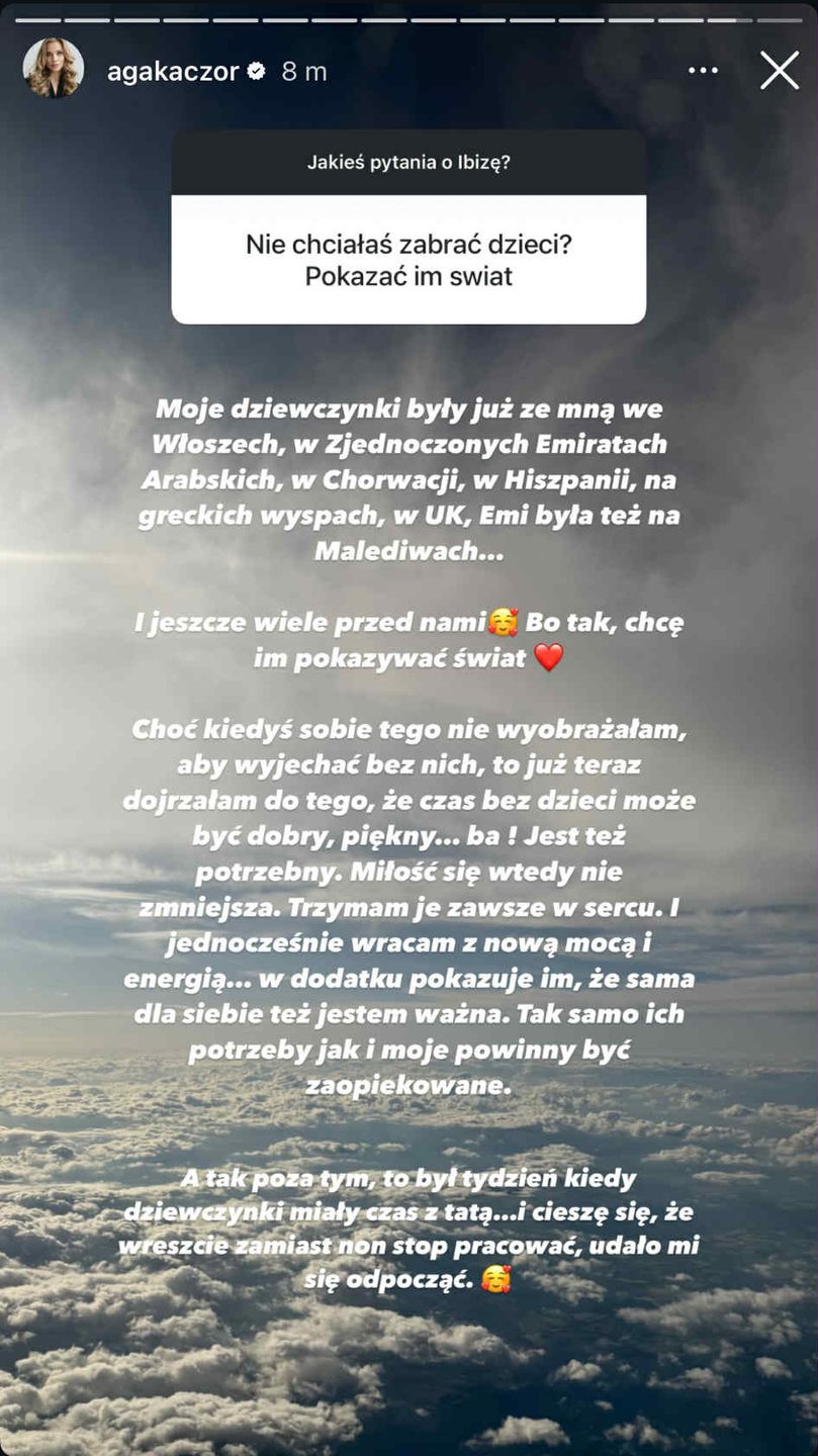 Agnieszka Kaczorowska odpowiada na pytanie internautki