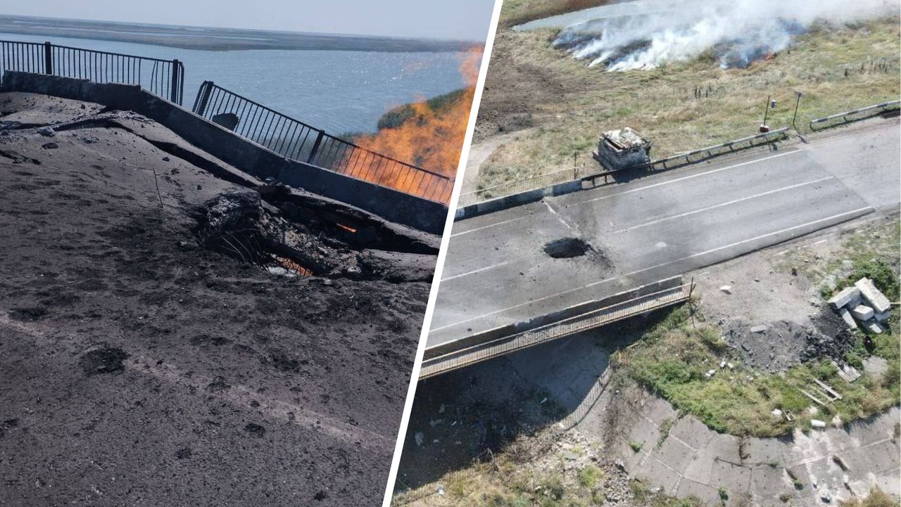 Mosty na Krym zaatakowane. Rosjanie zamykają punkt kontrolny [RELACJA NA ŻYWO]