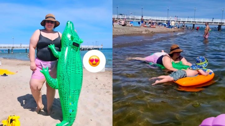 Szaleństwo Dominiki Gwit na plaży