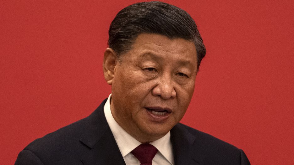 China's Standing Committee Members Of The 20th CPC Central Committee Meet With Press
BEIJING, CHINA - OCTOBER 23: General Secretary and Chinese President, Xi Jinping speaks at a press event with members of the new Standing Committee of the Political Bureau of the Communist Party of China and Chinese and Foreign journalists at The Great Hall of People on October 23, 2022 in Beijing, China. (Photo by Kevin Frayer/Getty Images)
Kevin Frayer