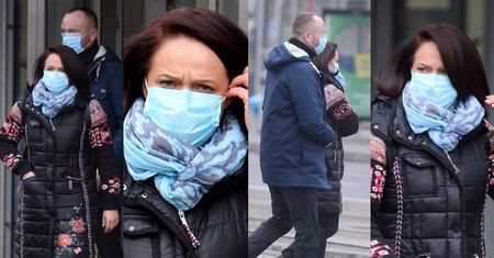 Posępna Ewa Drzyzga w obstawie OCHRONIARZY opuszcza studio "Dzień Dobry TVN" (ZDJĘCIA)