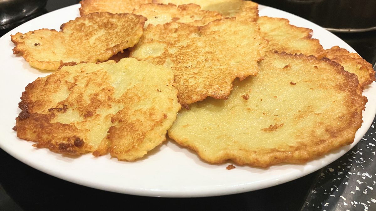 Placki ziemniaczane z przetartych ziemniaków