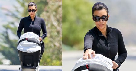Kim Kardashian na spacerze z córką! (ZDJĘCIA)
