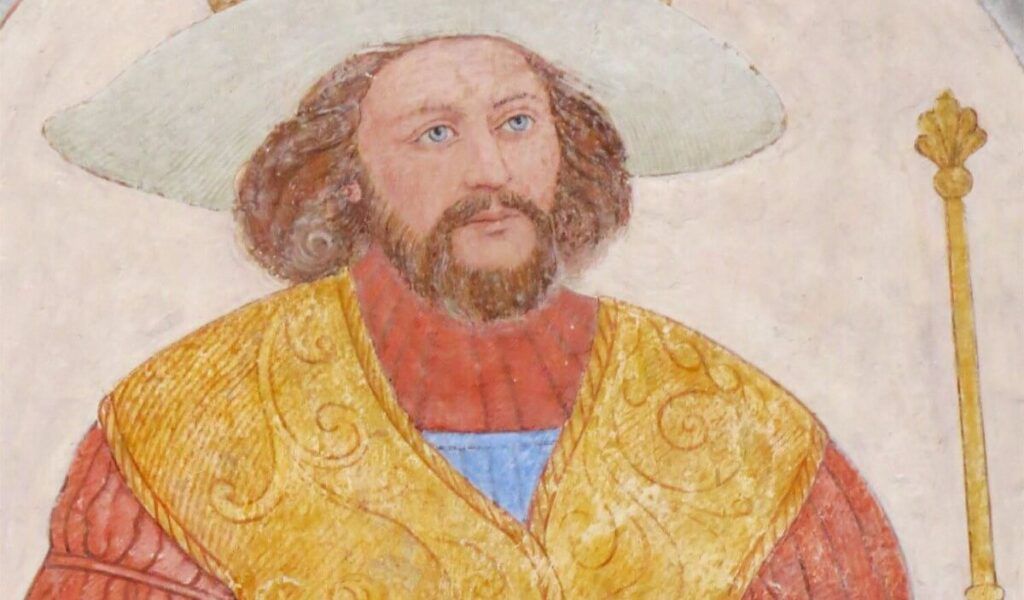 Harald Sinozęby. Fresk z Roskilde
