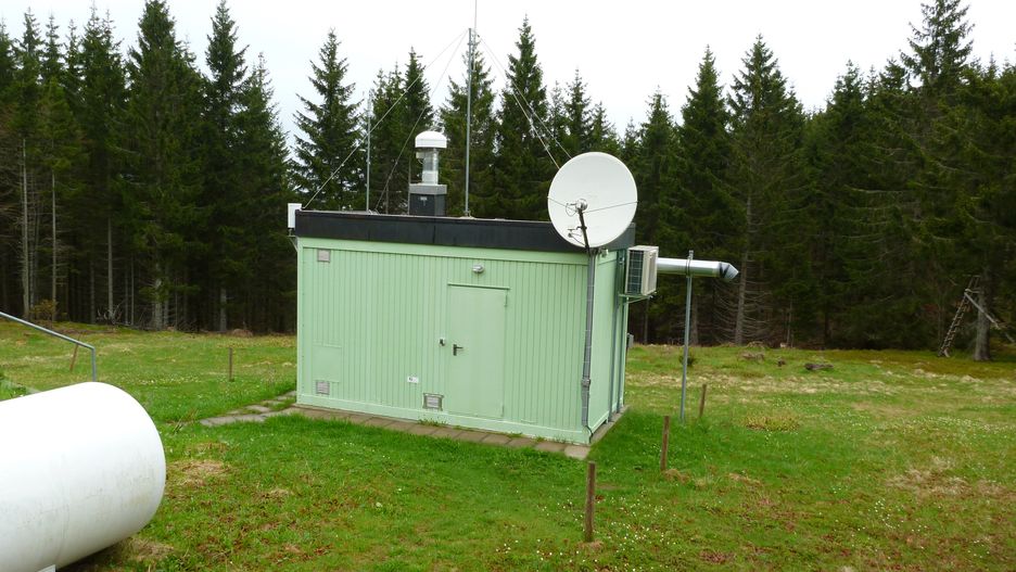 Jedna z niemieckich stacji, monitorujących występowanie promieniotwórczych pierwiastków w atmosferze