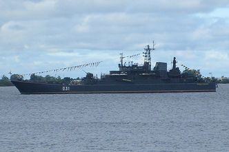 Rosyjskie okręty ćwiczą w kanale La Manche