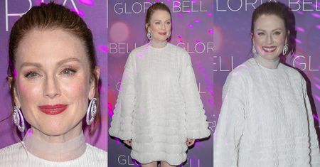 Julianne Moore odsłania nogi w workowatej kreacji od Valentino
