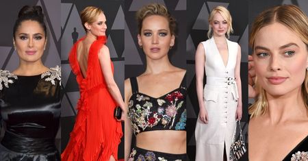 Gwiazdy Hollywood na czerwonym dywanie: Lawrence, Stone, Kruger, Hayek, Robbie... (ZDJĘCIA)