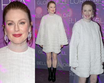 Julianne Moore odsłania nogi w workowatej kreacji od Valentino