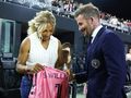 Gwiazda oglądała Messiego z trybun. Beckham aż ją wyściskał