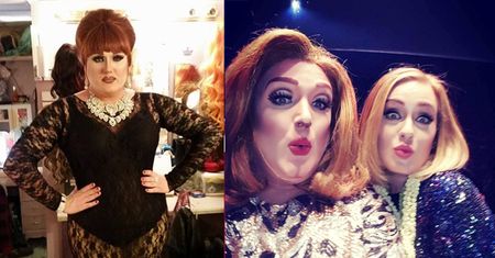 Adele wystąpiła na scenie ze swoim "sobowtórem"! (ZDJĘCIA)