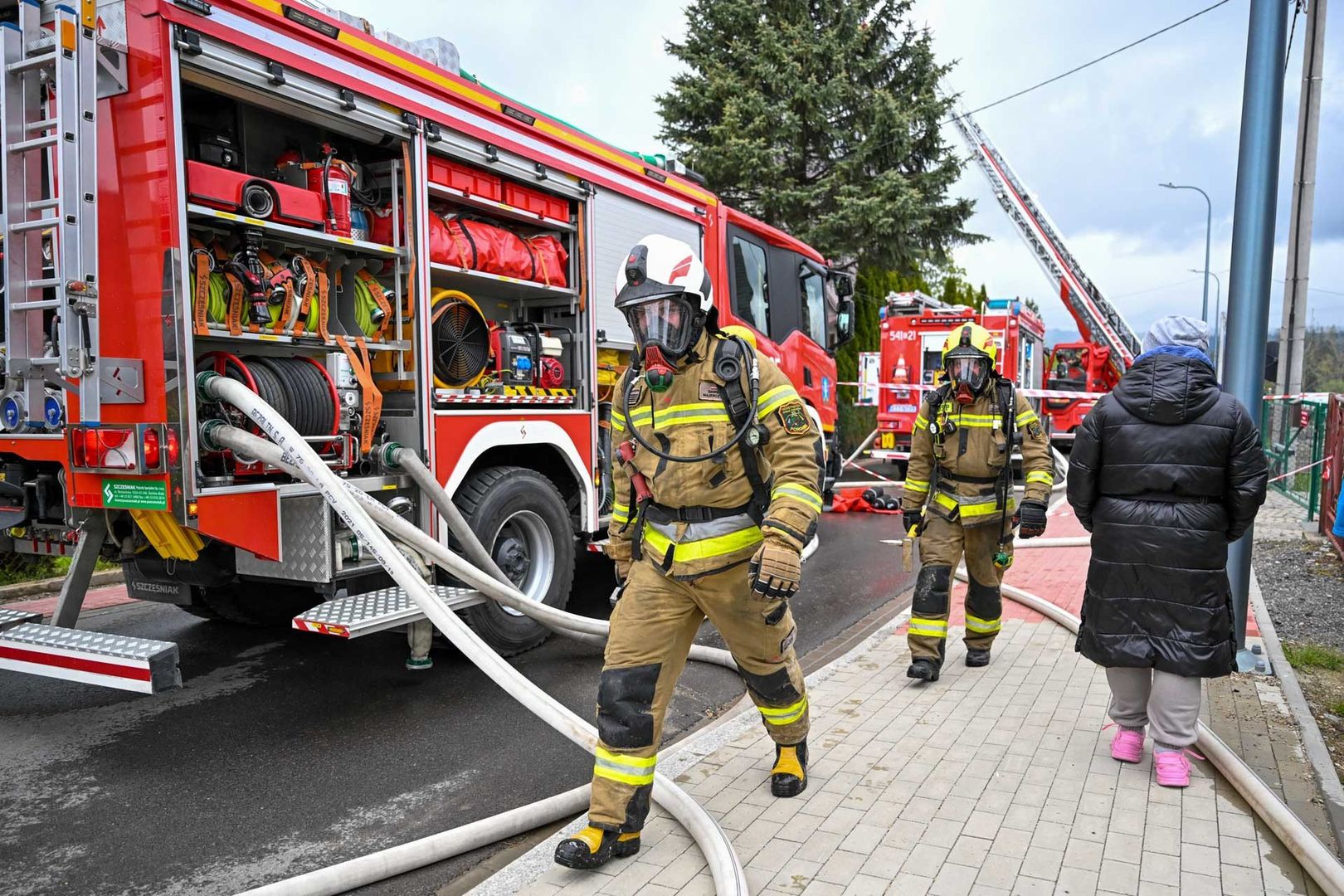 Pożar domu na Cyrhli w Zakopanem.