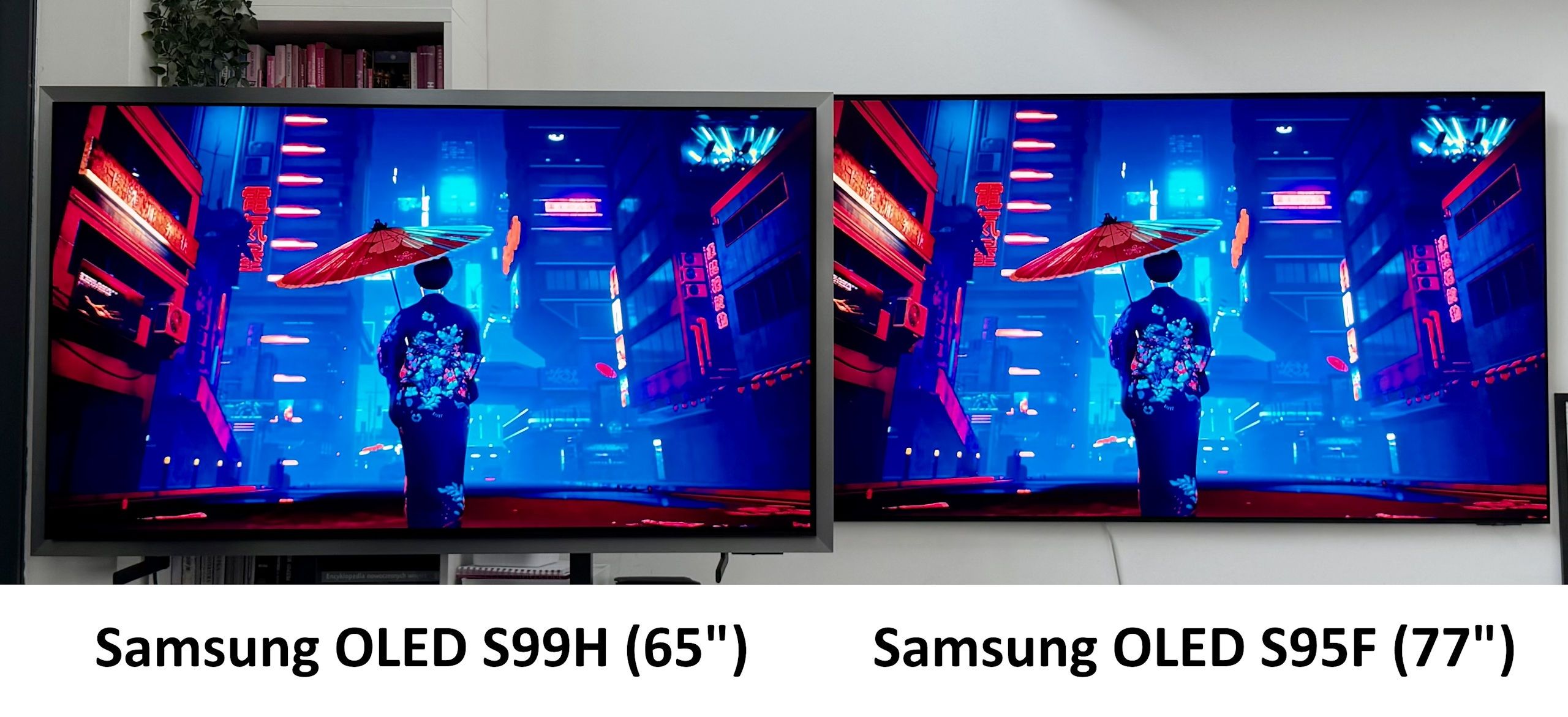 Samsung OLED S99H vs Samsung OLED S95F - mikrokontrast