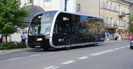 Testy futurystycznego autobusu Irizar ieTram w Lublinie. Zaliczył już pierwszą awarię