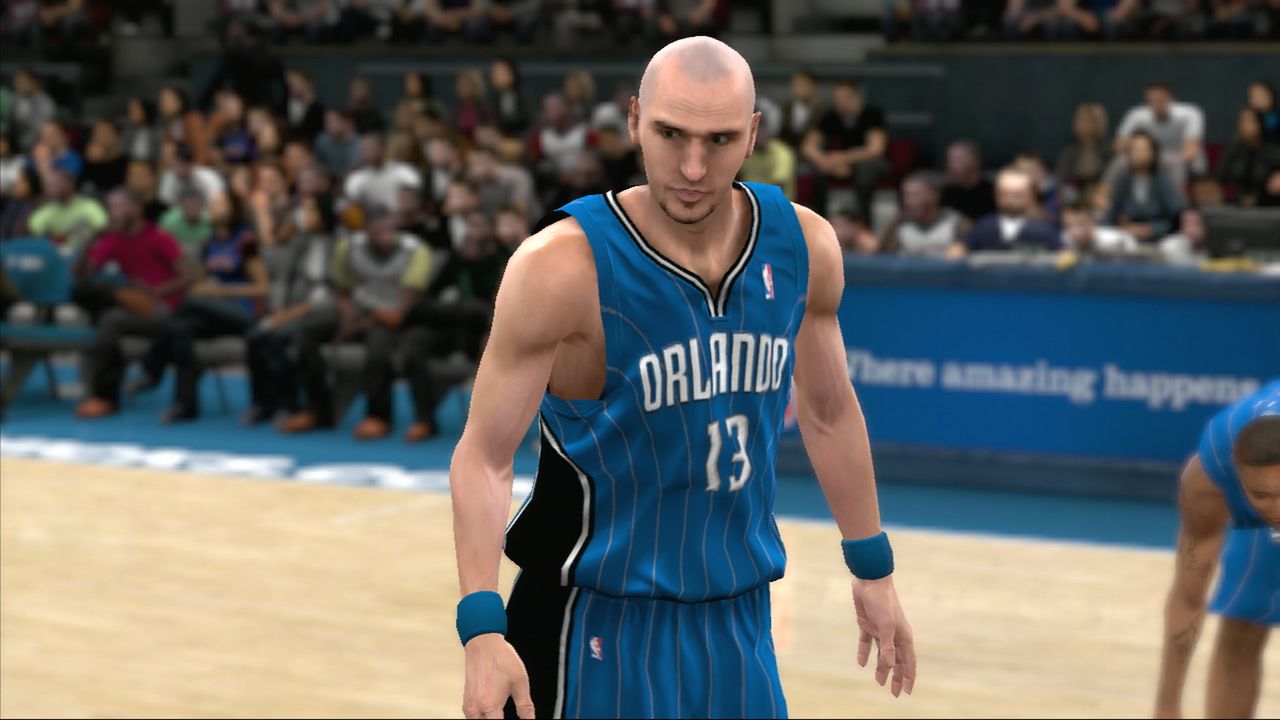 A Marcin Gortat w NBA 2K10 wygląda tak...