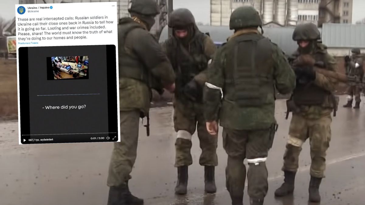 Ukraina opublikowała nagranie, na którym słychać - jak twierdzi - rozmowy rosyjskich żołnierzy z bliskimi 