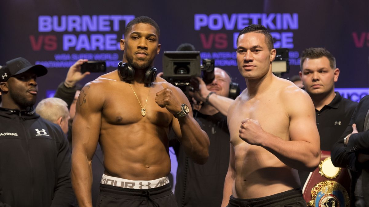 Getty Images / Matthew Horwood / Stringer / Na zdjęciu od lewej: Anthony Joshua i Joseph Parker