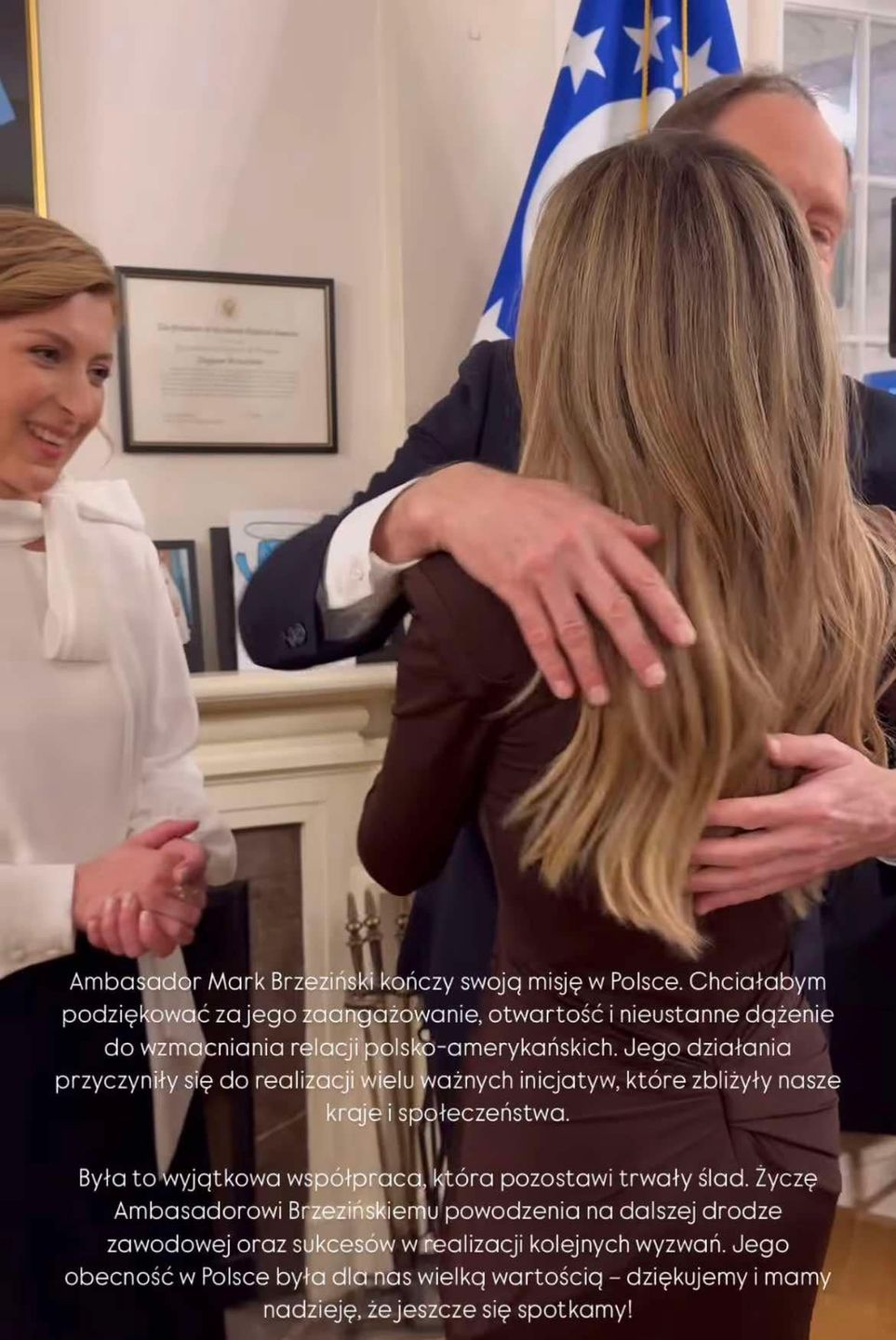 Małgorzata Rozenek na przyjęciu u ambasadora USA w Warszawie