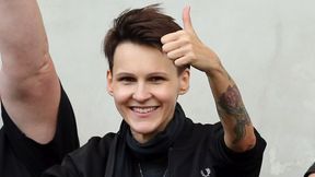 Agnieszka Chylińska na meczu Ekstraklasy. Znów nie przyniosła szczęścia "Pasom"