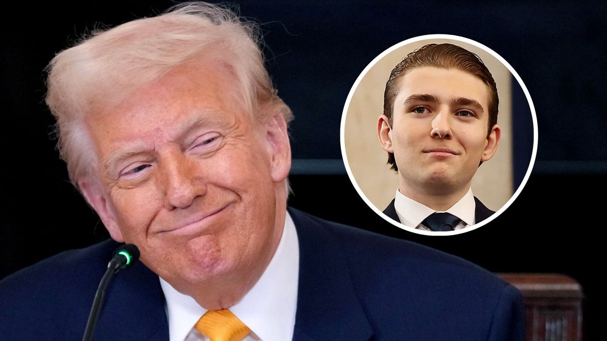 Barron Trump i Donald Trump 