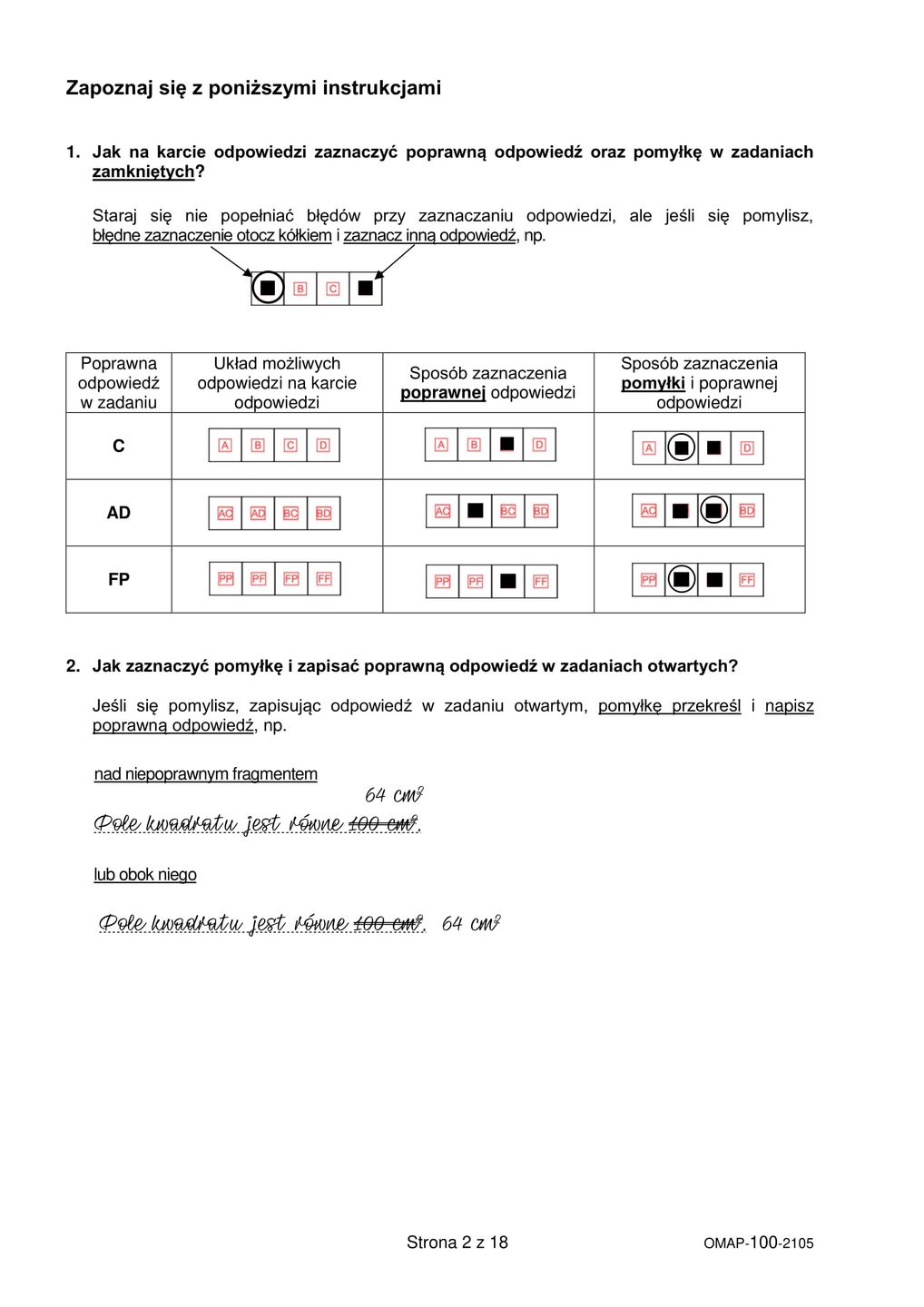 Egzamin ósmoklasisty z matematyki 2021