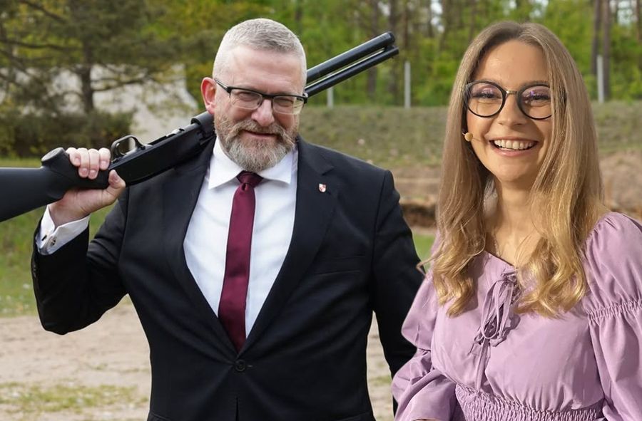 Grzegorz Braun: niszczy wystawę LGBT w Sejmie. Najjjka: bije bra