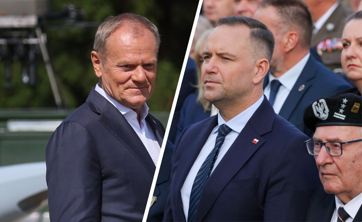 Donald Tusk i Karol Nawrocki
