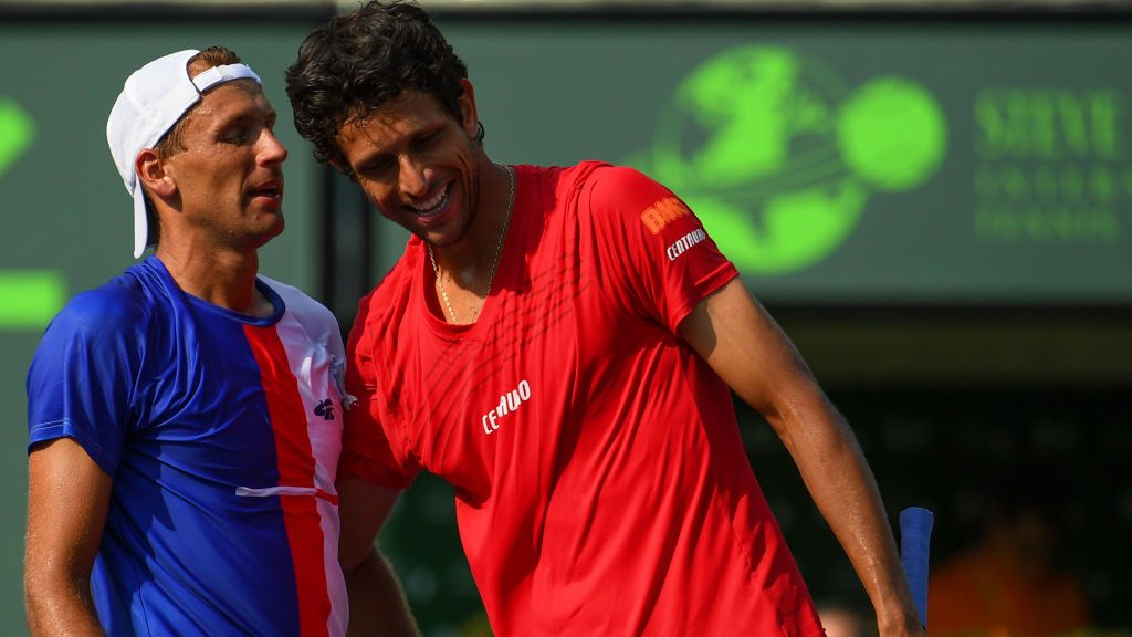 Getty Images / Rob Foldy / Na zdjęciu: Łukasz Kubot (z lewej) i Marcelo Melo