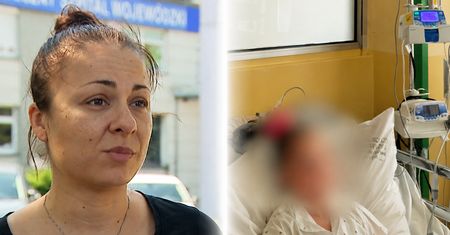 Dzieci przegrzewają się w szpitalu. Matka obkłada córkę lodem
