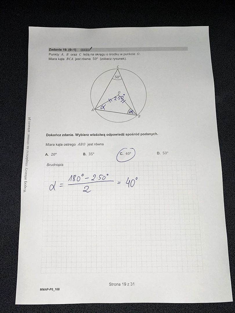 Matura 2025 z matematyki - rozwiązania i odpowiedzi do arkusza C