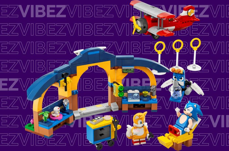 Zawartość zestawu LEGO - Tails z warsztatem i samolot Tornado