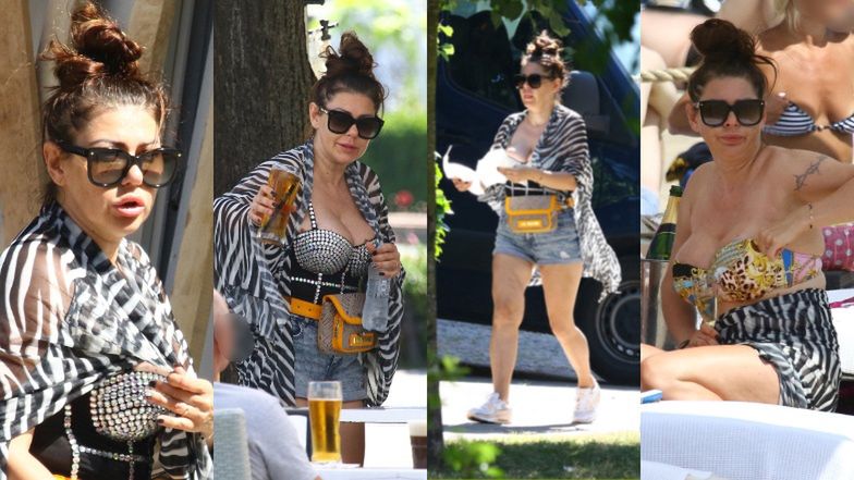 Iwona Węgrowska relaksuje się na wakacjach w Sopocie