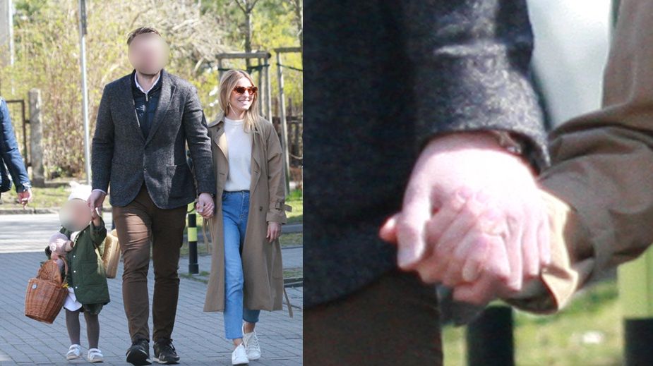 Rodzina Tusków idzie ze święconką 