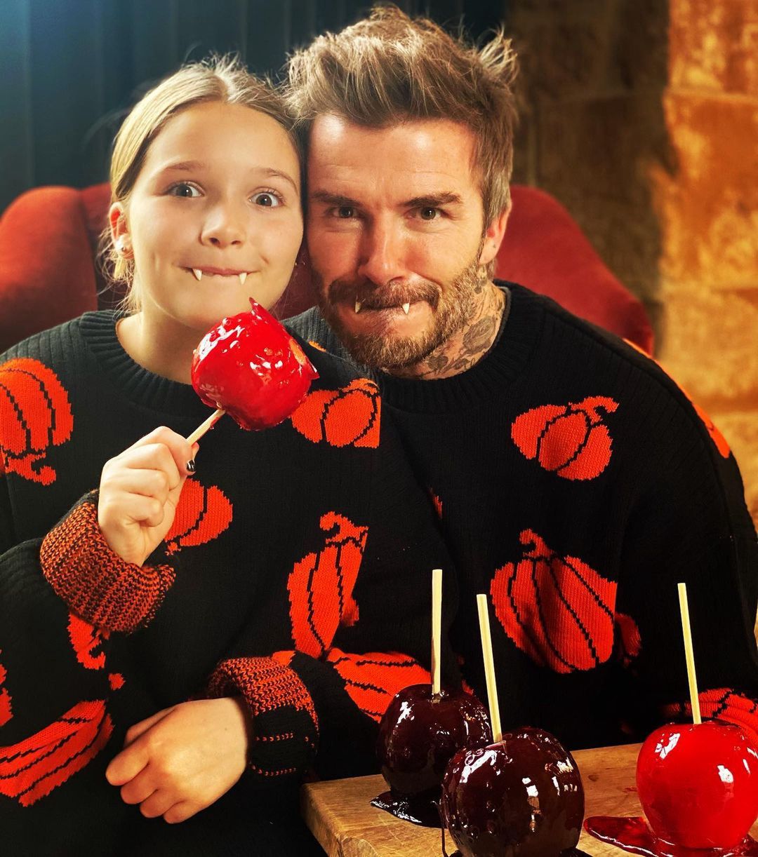 David Beckham z córką