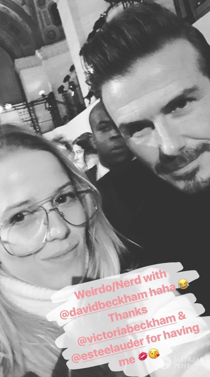 Jessica Mercedes chwali się selfie z Davidem Beckhamem - Instagram