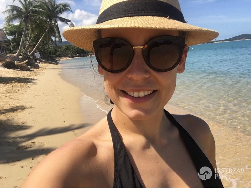 Anna Mucha spędza święta 2016 na plaży