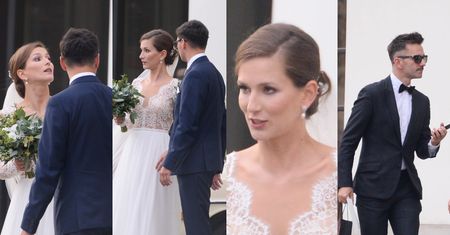 Bajkowy ślub Anny Bosak z "You Can Dance": koronkowa suknia, patriotyczne konfetti i przytulasy ze znanym bratem (ZDJĘCIA)