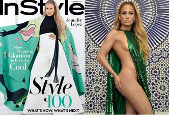 Gładka Jennifer Lopez wymachuje peleryną na nowej okładce